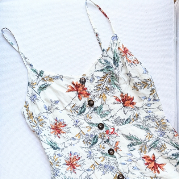 All In Favor Retro Floral Button up Midi Dress - Picture 5 of 7